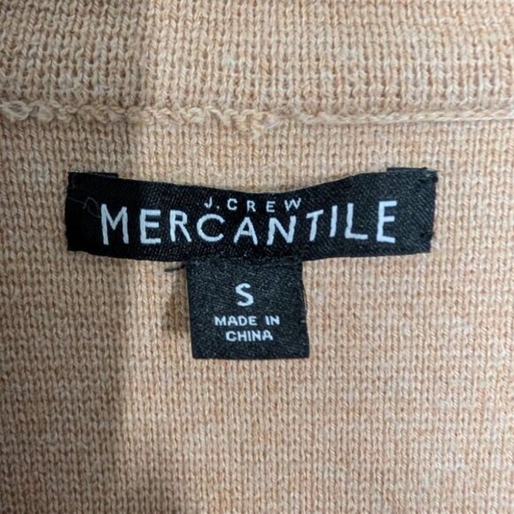 J Crew Mercantile Sweater Blazer Womens Size Small Tan Camel Notch Collar G9309 - Picture 4 of 9